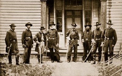 General E. V. Sumner and Staff by Mathew B. Brady